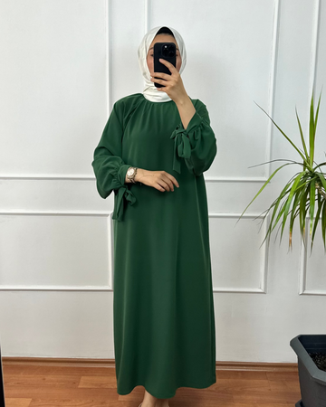 Yeşil Tesettür Elbise