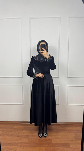 Sahra Kadife Elbise