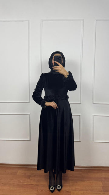 Vera Kadife Elbise