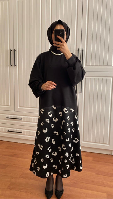 Siyah Sweat Elbise