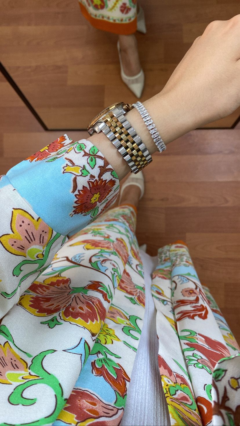Turuncu Helin Kimono