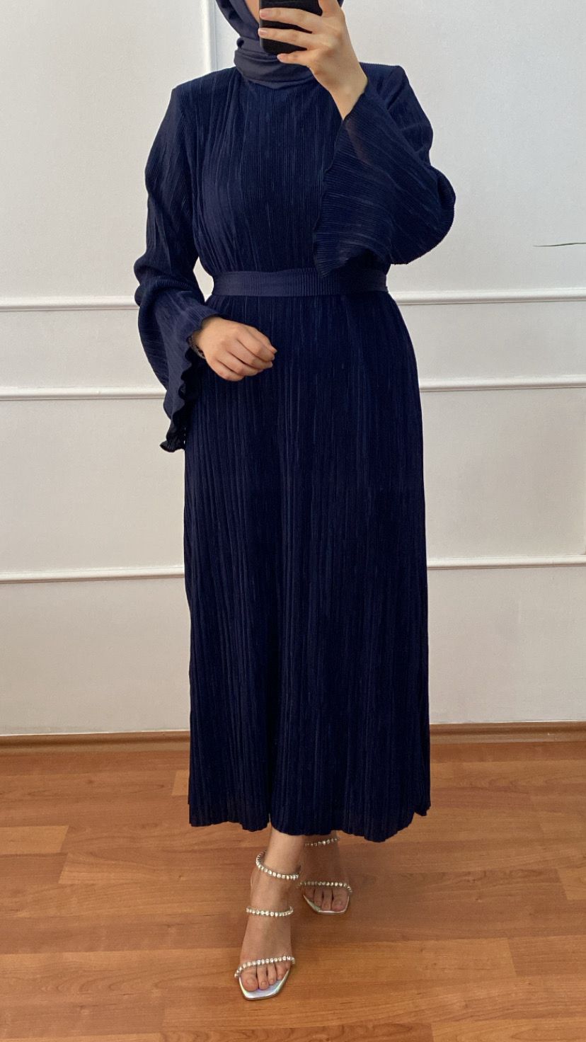 Lacivert Ahel Elbise